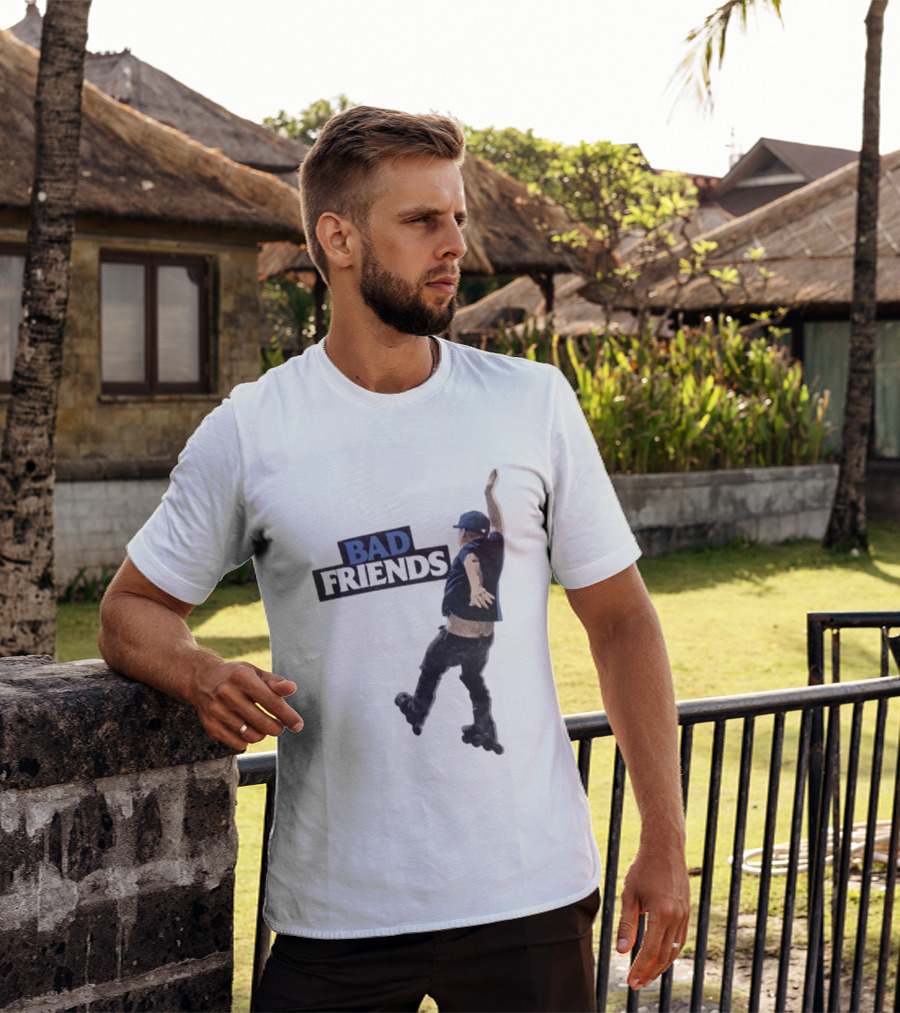 Bad Friends Bobby Roller Skating Fall T-Shirt