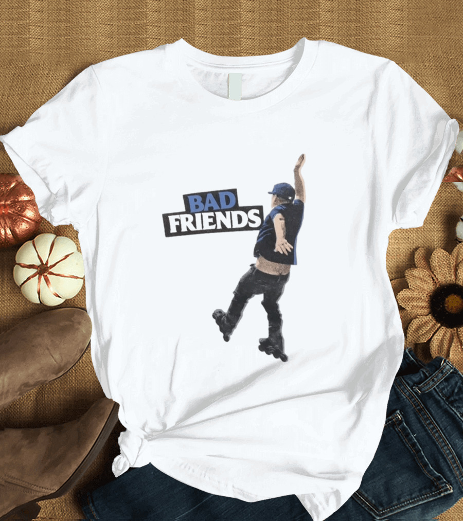 Bad Friends Bobby Roller Skating Fall T-Shirt