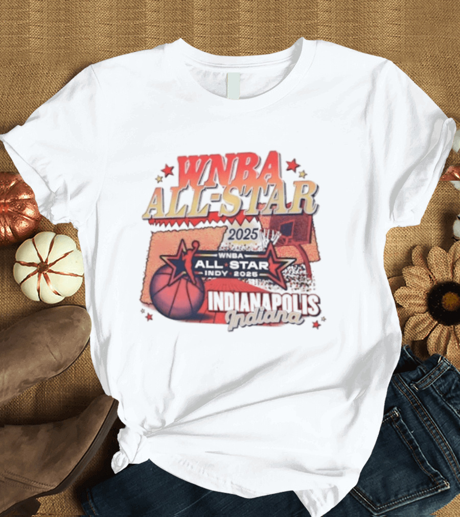 WNBA All Star 2025 Indianapolis Indy Basketball Game Indiana Fever T-Shirt