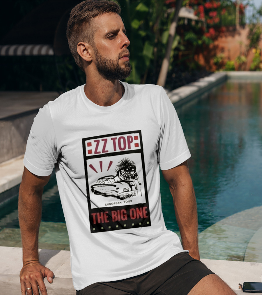 ZZ Top The Big One European Tour Poble Espanyol Barcelona Spain July 19 2026 T-Shirt
