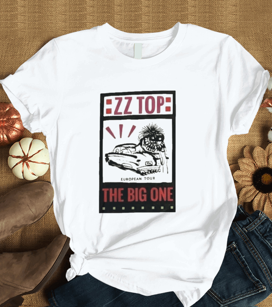 ZZ Top The Big One European Tour Poble Espanyol Barcelona Spain July 19 2026 T-Shirt