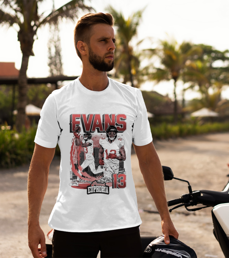 Evans 13 Euphoria Tampa Bay Buccaneers Football T-Shirt