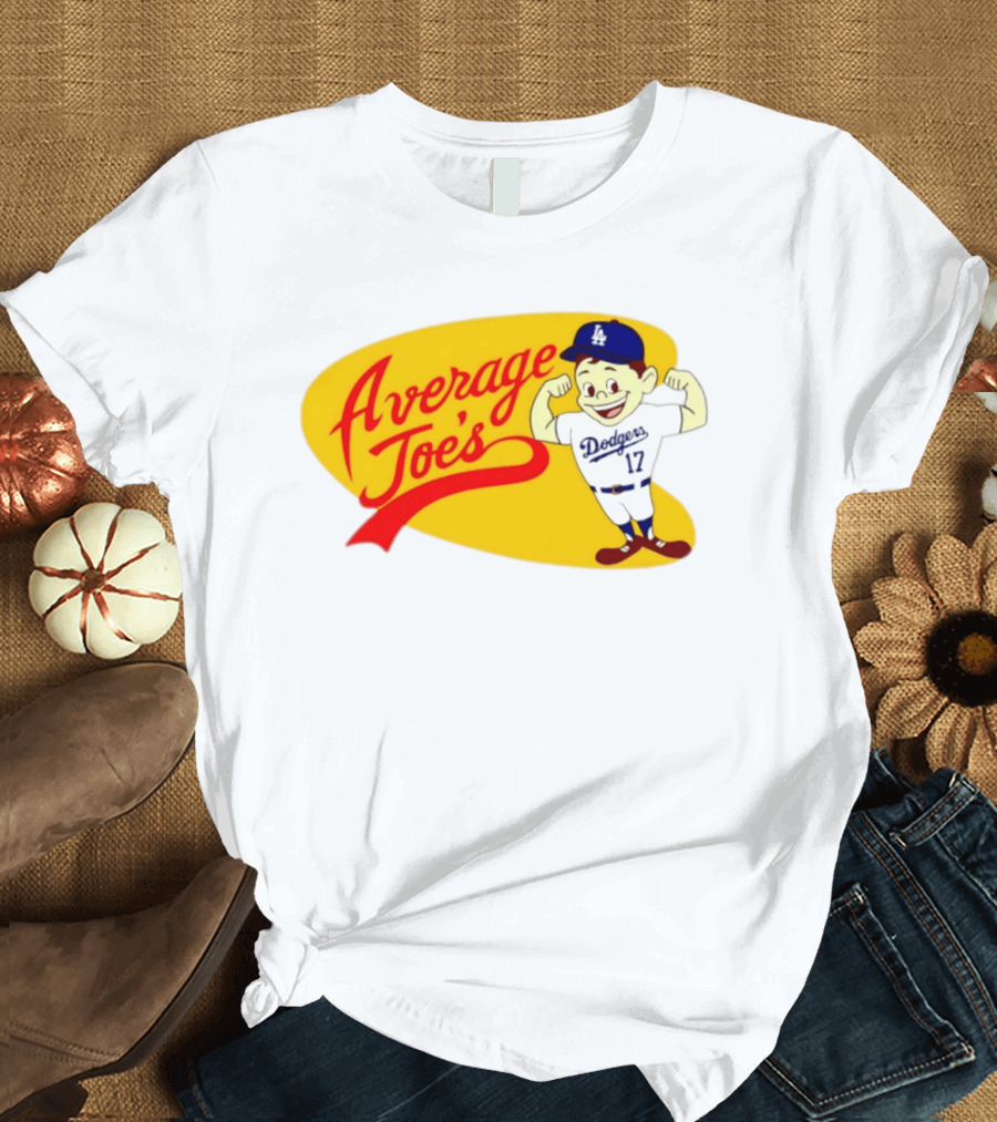 Average Joe's Dodgers No 17 LA Cartoon T-Shirt