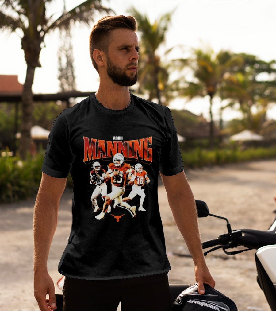 Arch Manning 16 Texas Longhorns NCAA Football Player Manning T-Shirt