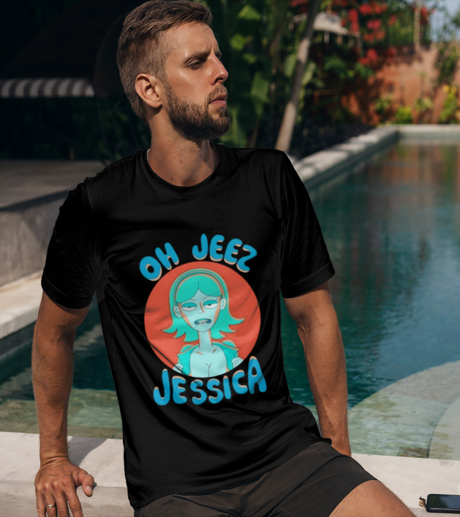 Oh Jeez Jessica Rick And Morty Adult Swim T-Shirt