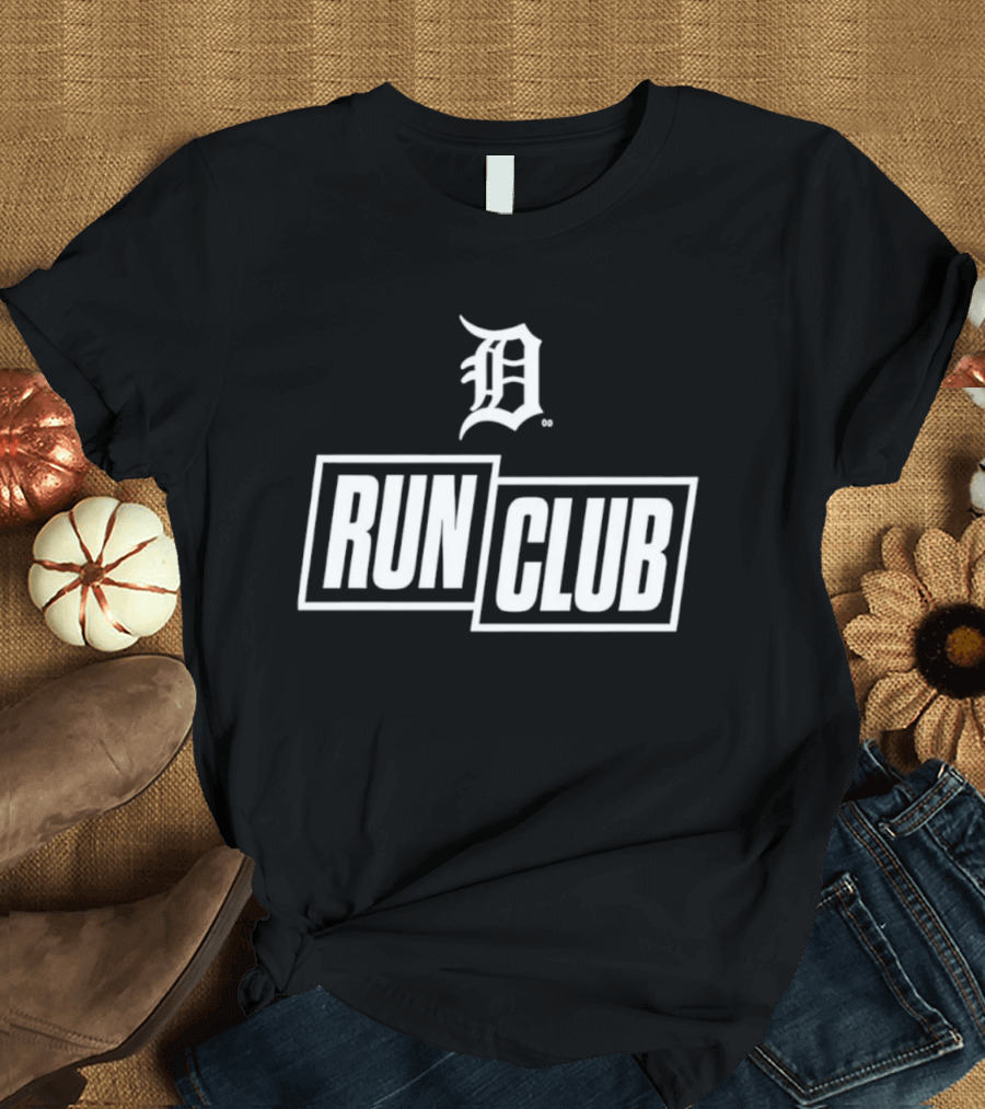 Detroit Tigers D Logo Run Club 2026 T-Shirt