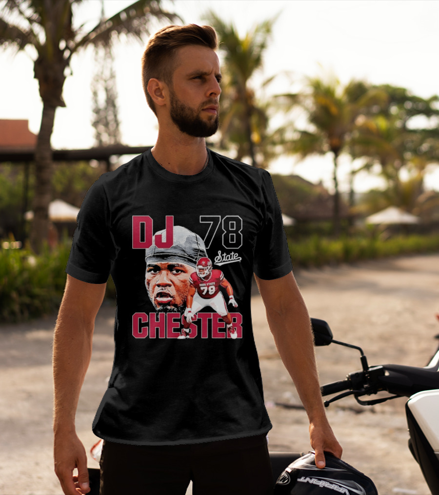 DJ Chester 78 Mississippi State NCAA Football Player T-Shirt