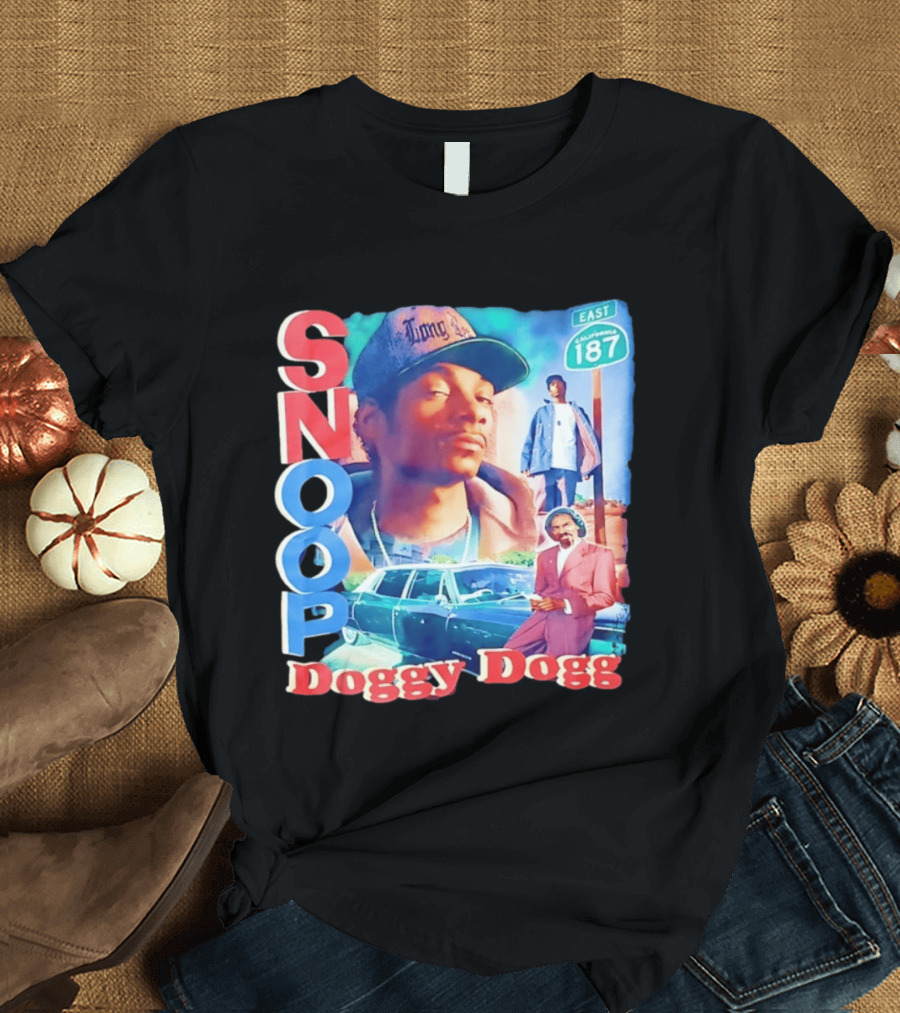 Snoop Doggy Dogg East California 187 Vintage Style Urban Fashion T-Shirt