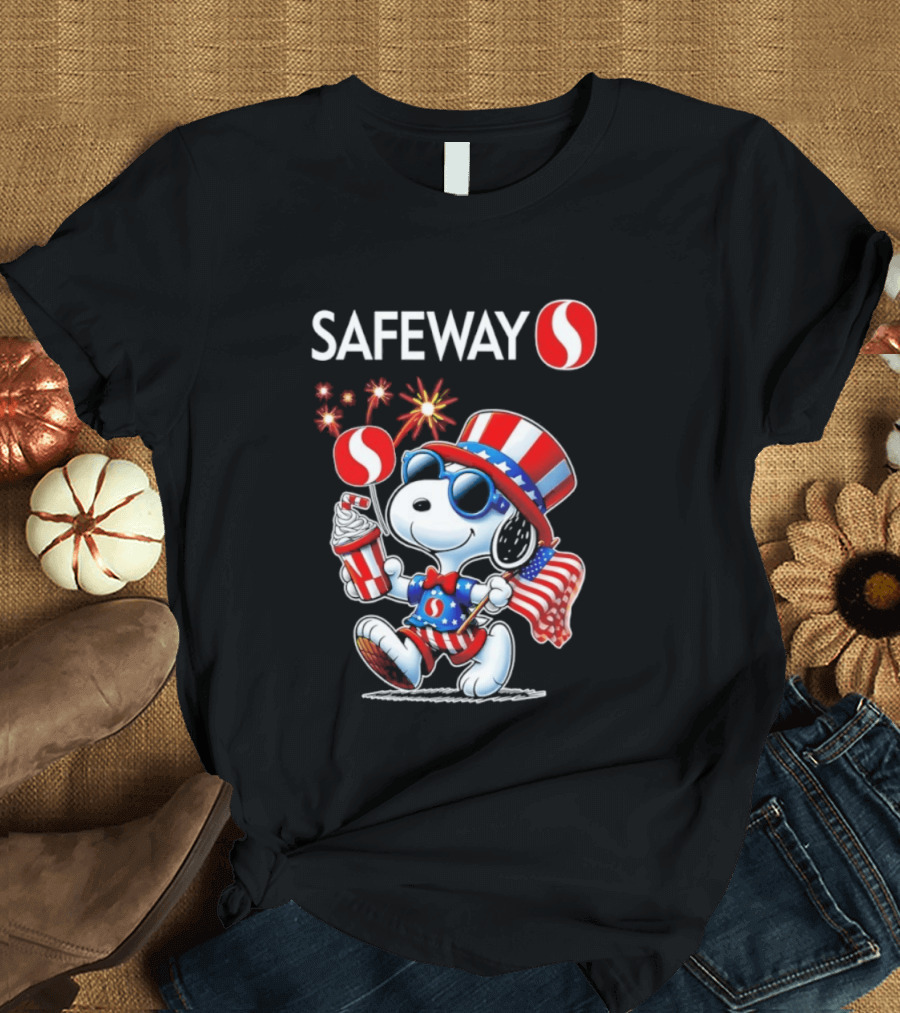 Snoopy Safeway 250th Anniversary 1776 2026 America Celebration T-Shirt