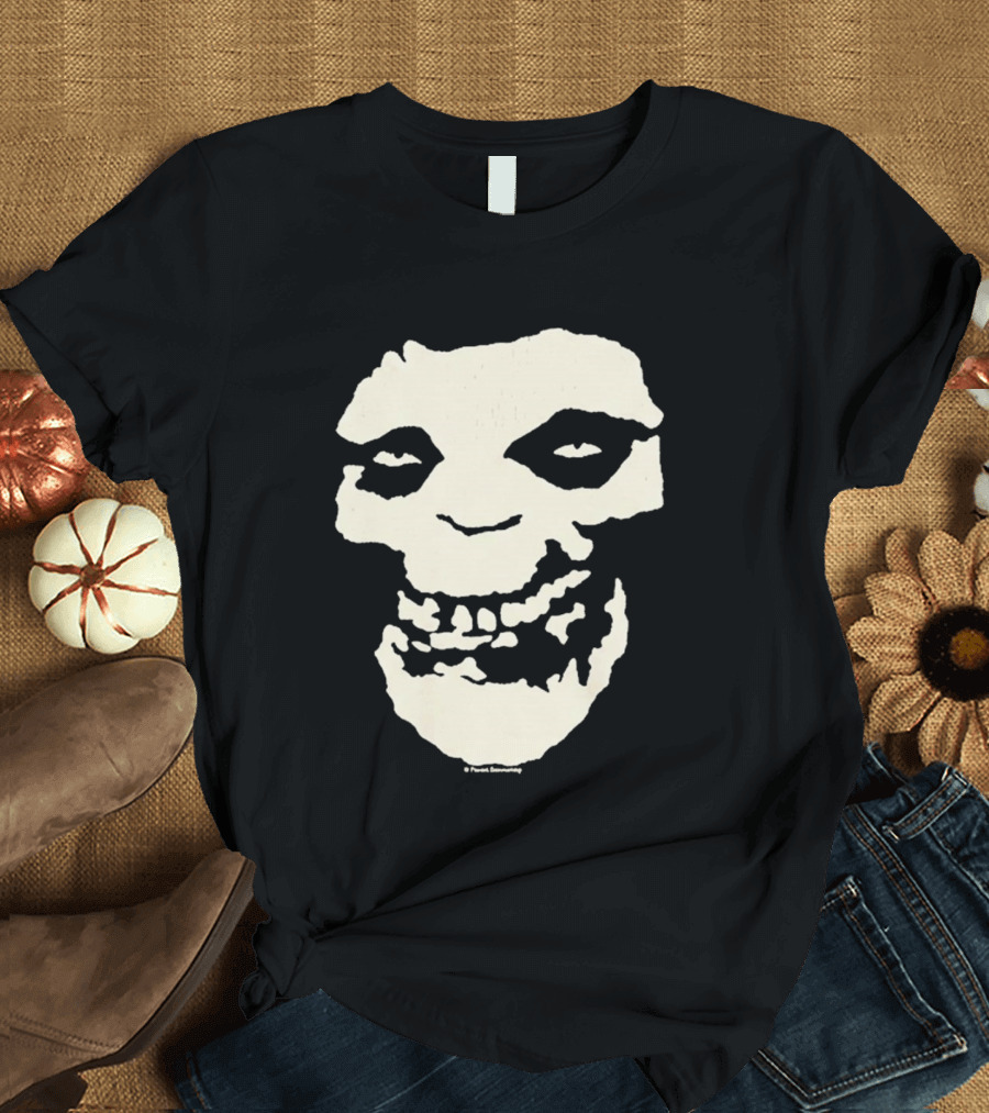 SUGA BTS Crimson Ghost Skull Misfits Collaboration T-Shirt