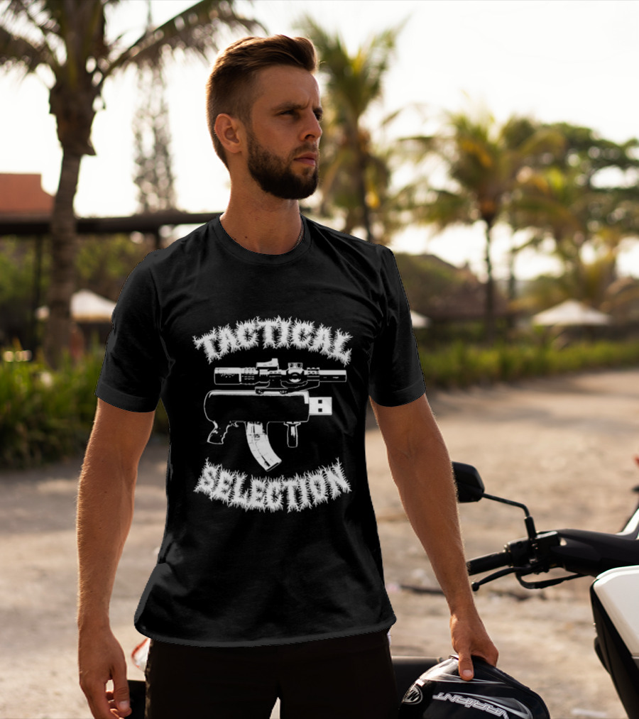 Tactical Selection USB Gun Novelty Concept T-Shirt
