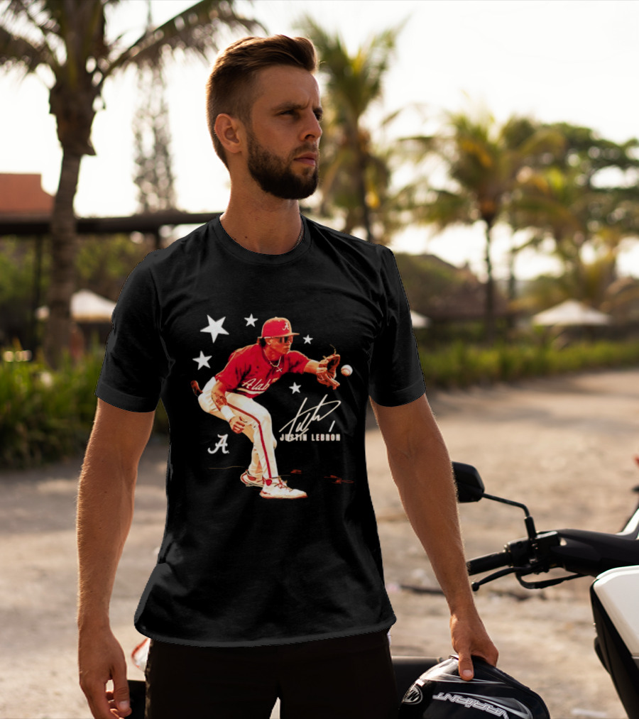 Alabama Crimson Tide NCAA Baseball Justin Lebron Signature T-Shirt