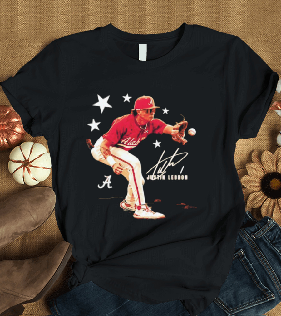 Alabama Crimson Tide NCAA Baseball Justin Lebron Signature T-Shirt