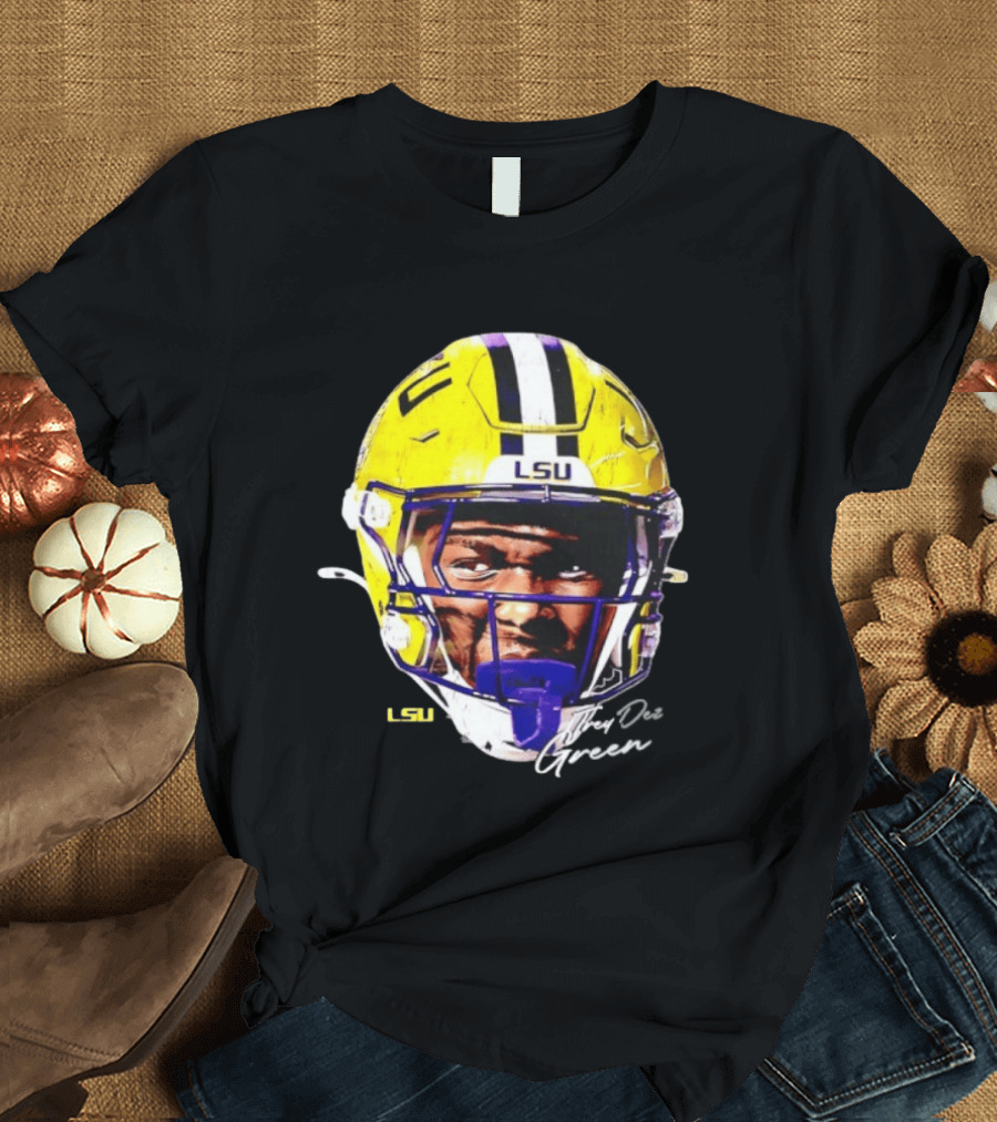 Trey'Dez Green LSU Tigers Football Helmet NCAA Sports T-Shirt