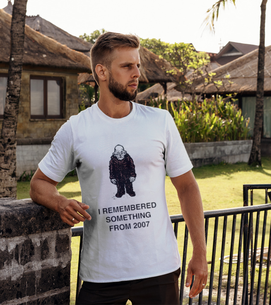I Remembered Something From 2007 Silhouette Nostalgia T-Shirt