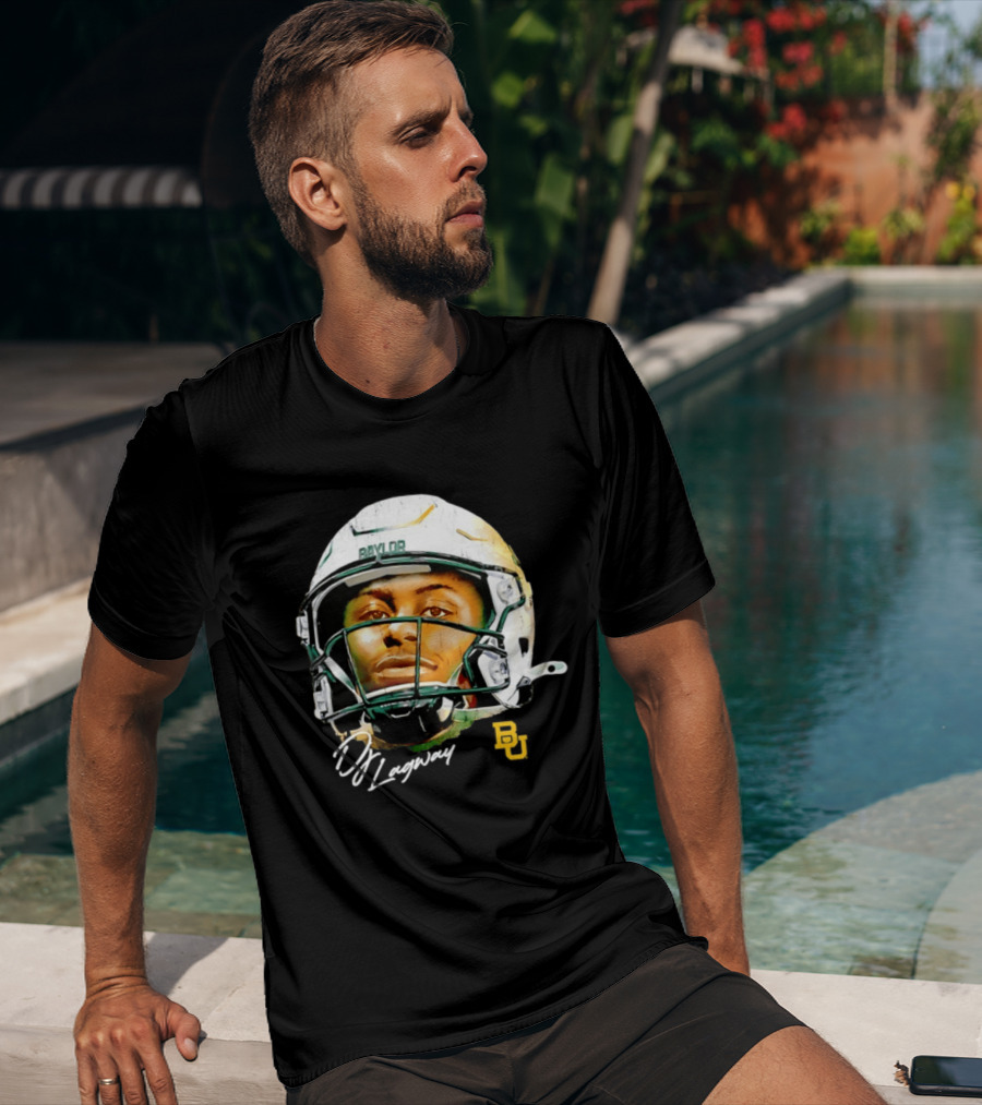DJ Lagway Baylor Bears NCAA Football Caricature Baylor Helmet T-Shirt