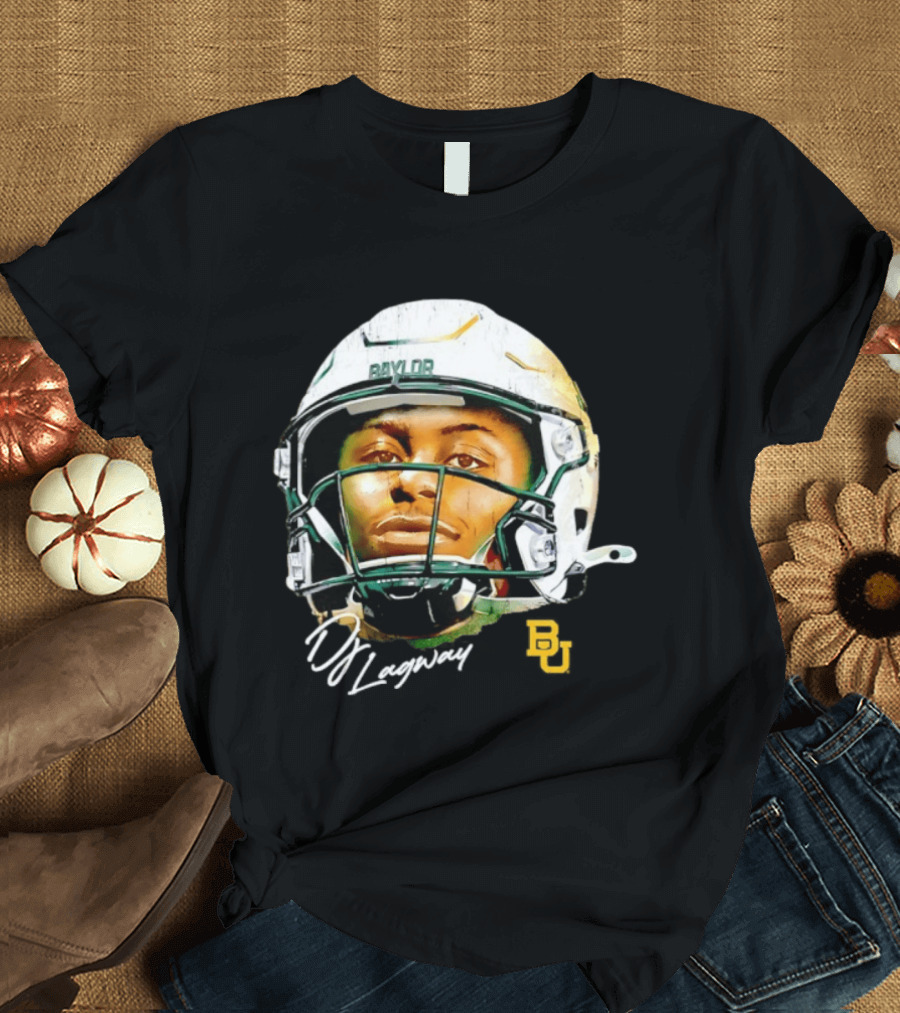 DJ Lagway Baylor Bears NCAA Football Caricature Baylor Helmet T-Shirt