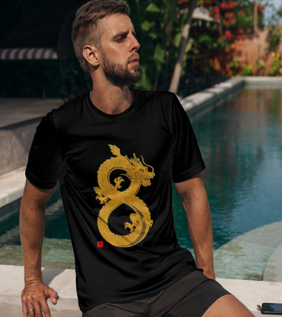 Infinity Dragon Of Fortune Mythical Serpent Symbol Asian Lore T-Shirt