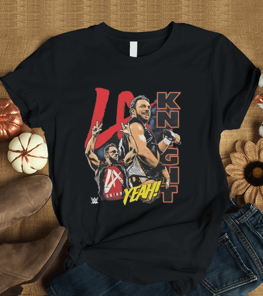 LA Knight WWE Yeah Vertical Name 2026 T-Shirt