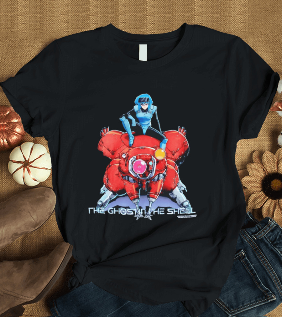 Motoko Kusanagi On Tachikoma The Ghost In The Shell Anime T-Shirt