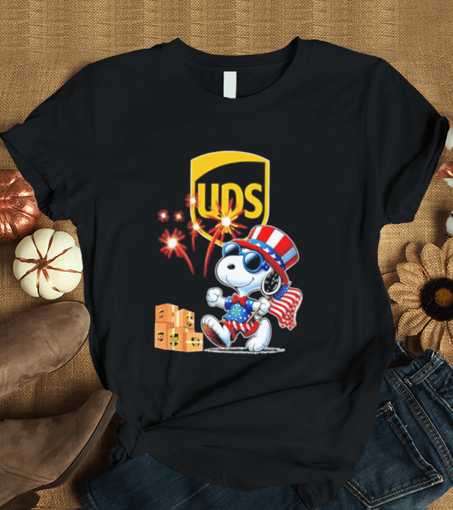 Snoopy UPS 250th Anniversary America 1776 2026 Celebration T-Shirt