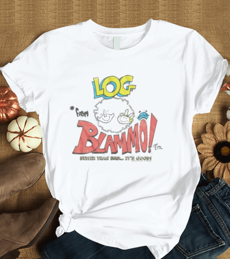 Log Blammo Better Than Bad It's Good Ren & Stimpy T-Shirt