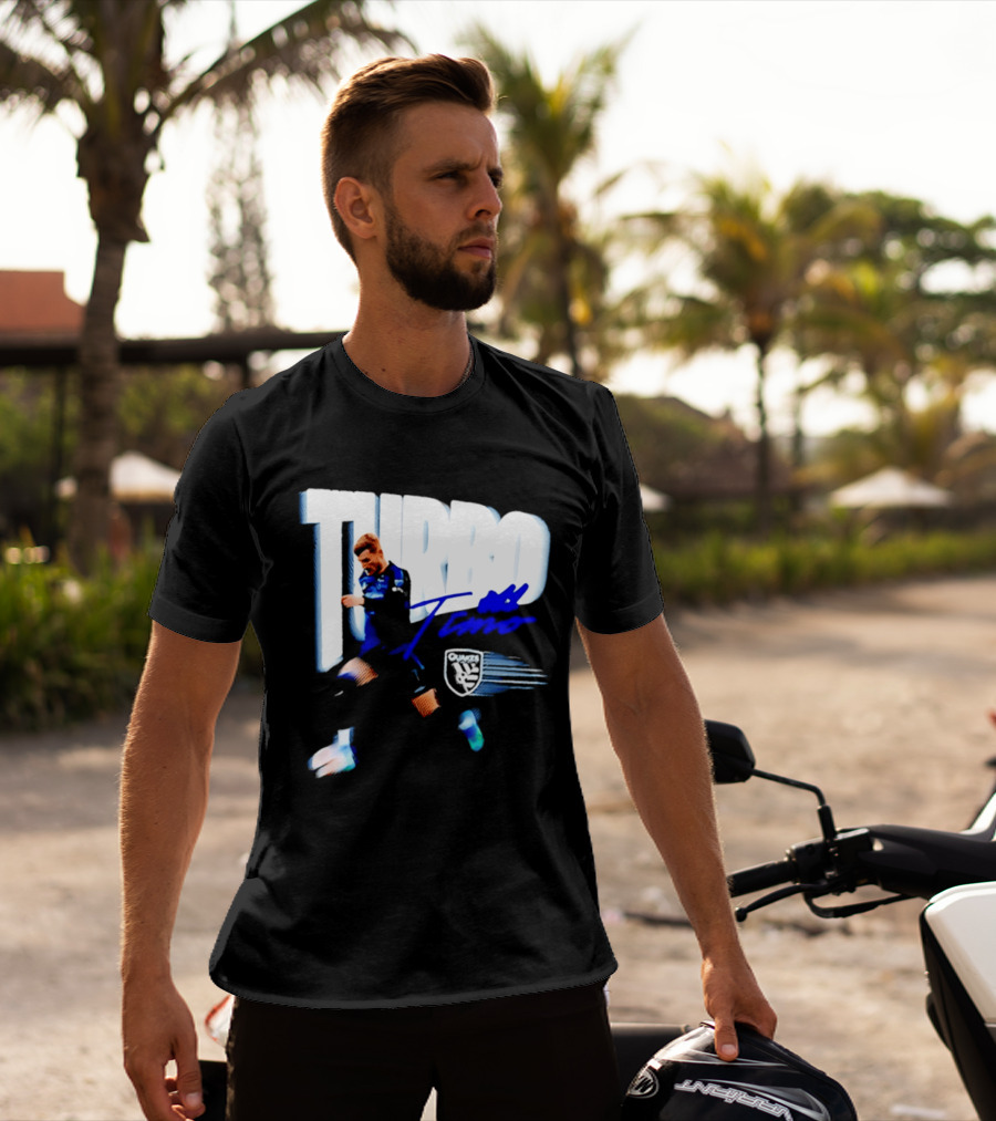 Turbo Timo San Jose Earthquakes Soccer Player Promotion T-Shirt