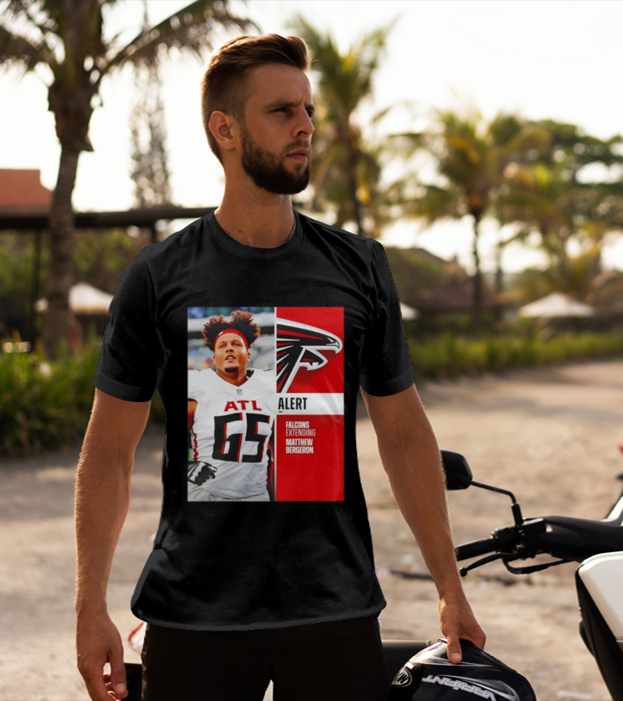 Atlanta Alert Falcons Extending Matthew Bergeron 2026 Season T-Shirt