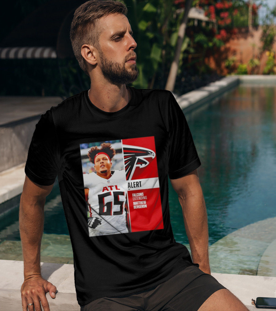 Atlanta Alert Falcons Extending Matthew Bergeron 2026 Season T-Shirt