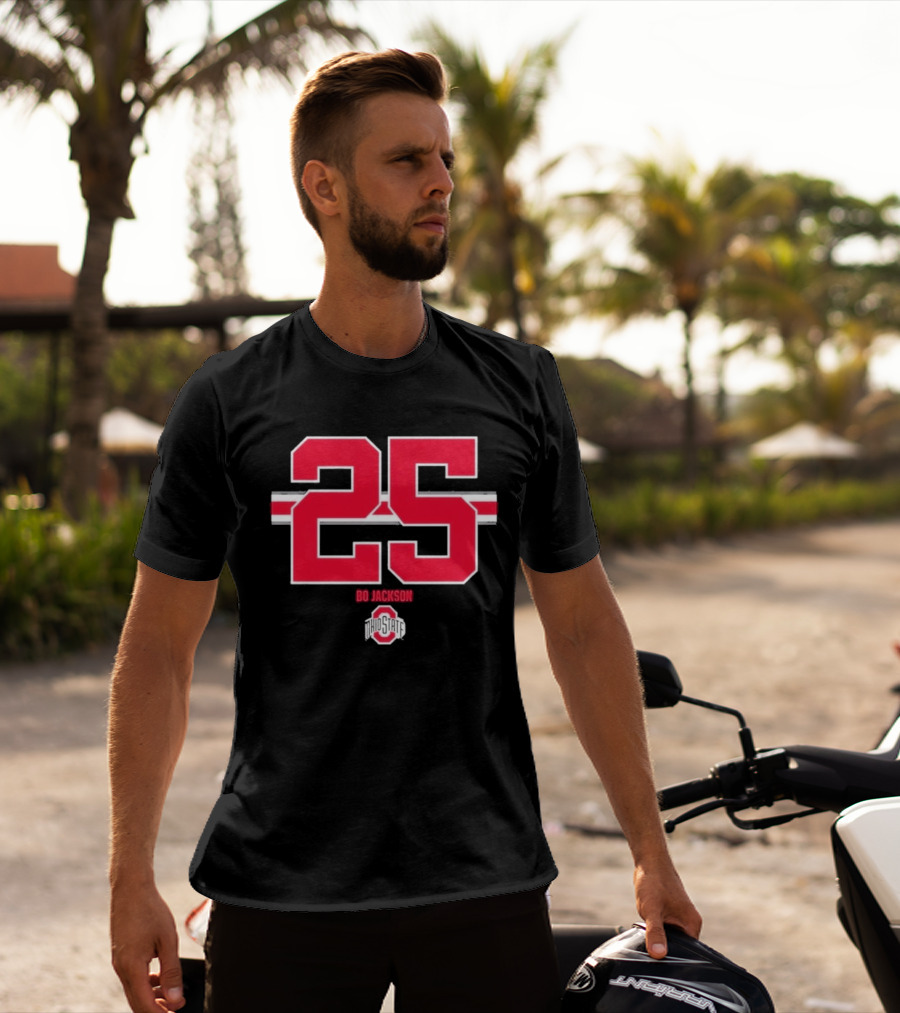 Ohio State Buckeyes Bo Jackson 25 Jersey T-Shirt