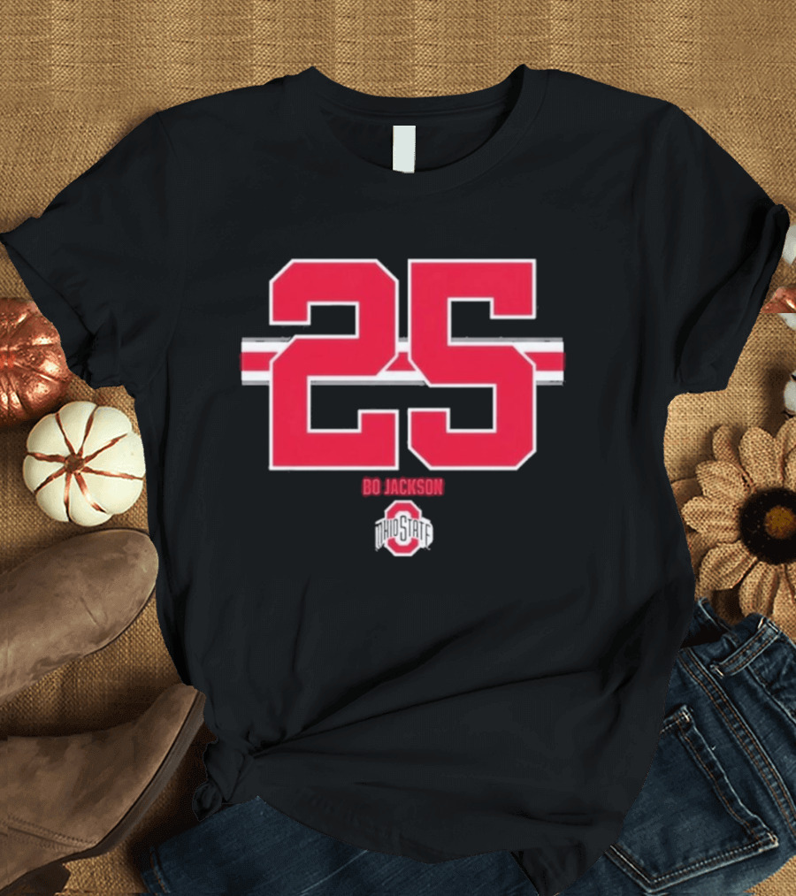 Ohio State Buckeyes Bo Jackson 25 Jersey T-Shirt