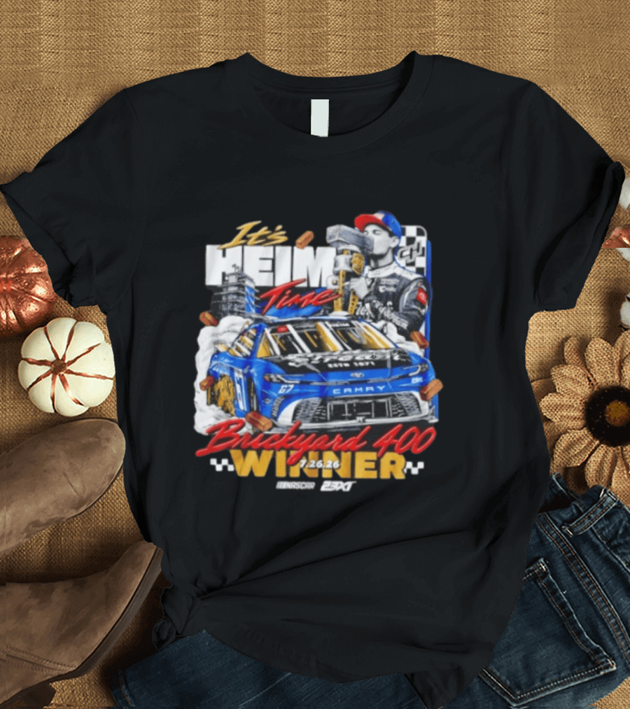 Heim Time Corey Heim 23XI Racing Brickyard 400 Winner 2026 T-Shirt