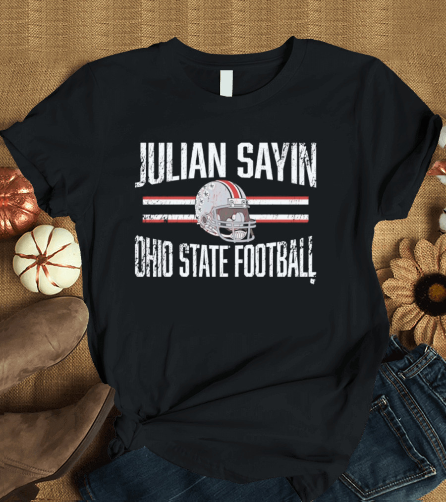 Julian Sayin Ohio State Football Helmet T-Shirt