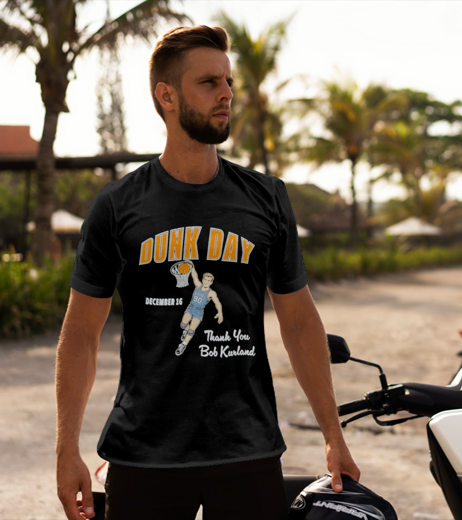 Dunk Day December 16 Thank You Bob Kurland Basketball Aggies 90 T-Shirt