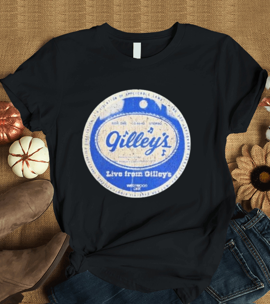 Live From Gilley's Pasadena Texas Side One LC 8642 Stereo Westwood One Nite Club T-Shirt