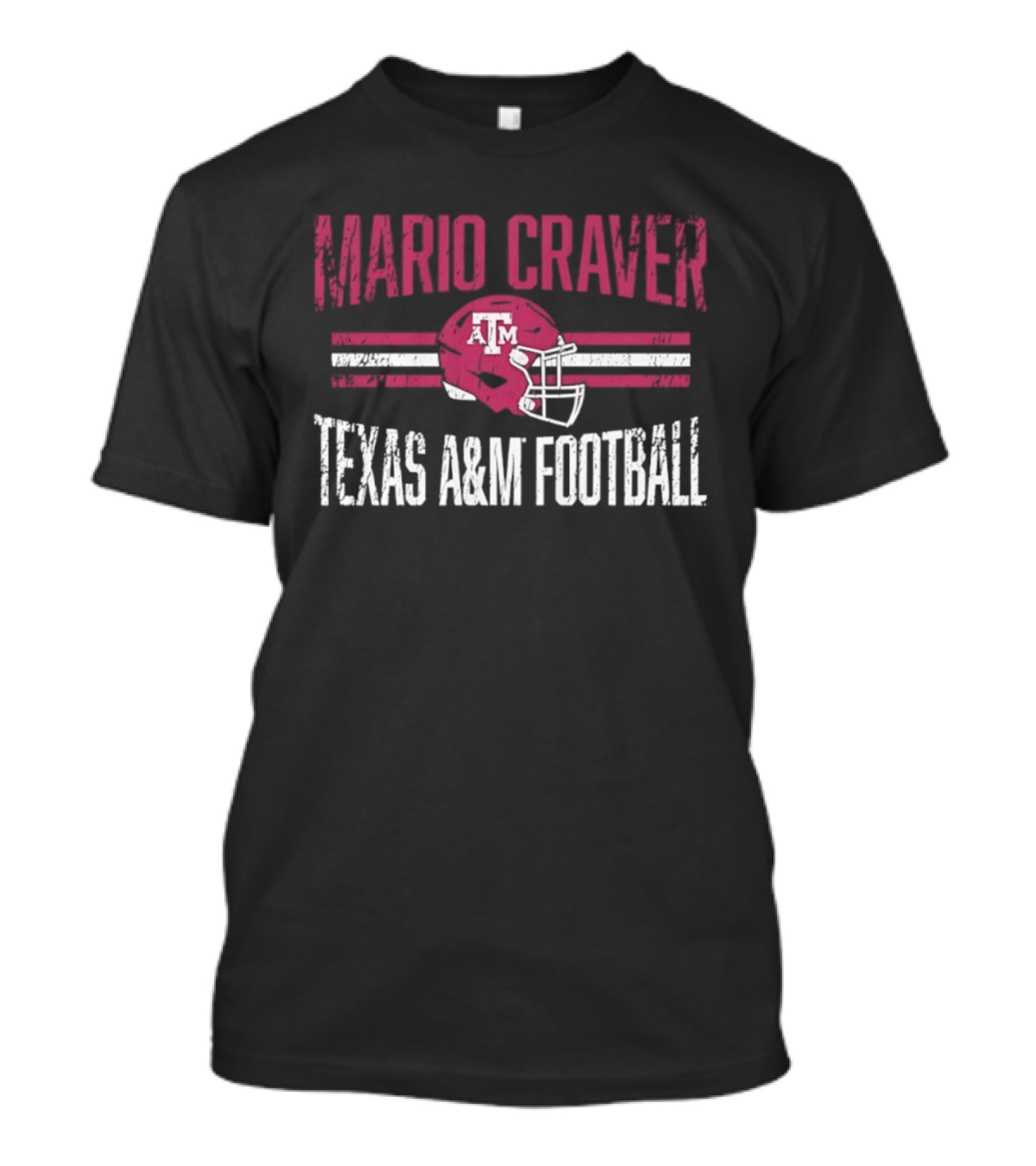 Mario Craver Texas A&M Aggies NCAA Football Helmet Hero T-Shirt