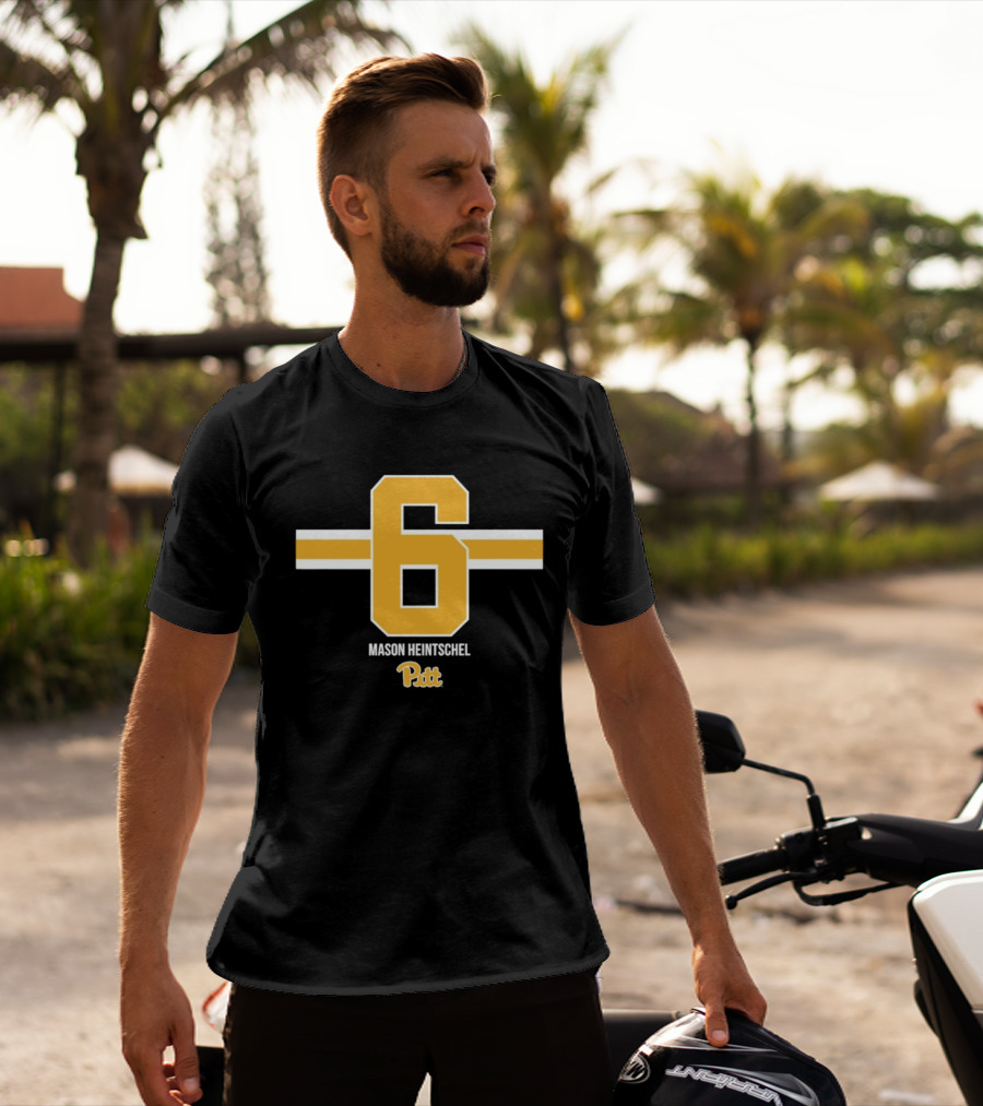 Mason Heintschel 6 Pitt Panthers NCAA Football T-Shirt