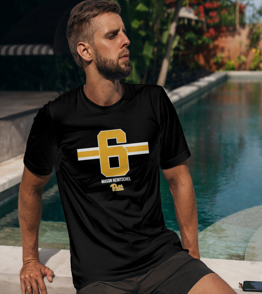 Mason Heintschel 6 Pitt Panthers NCAA Football T-Shirt