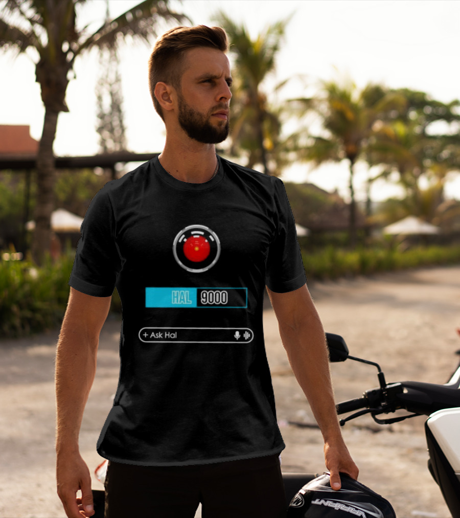 HAL 9000 Interface Ask Hal 2001 A Space Odyssey T-Shirt
