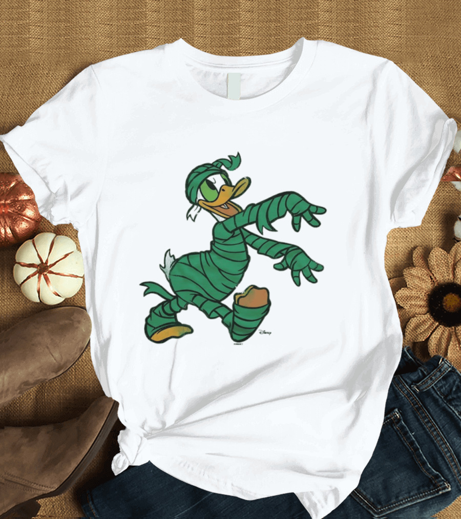 Donald Duck Mummy Costume Halloween Fun T-Shirt