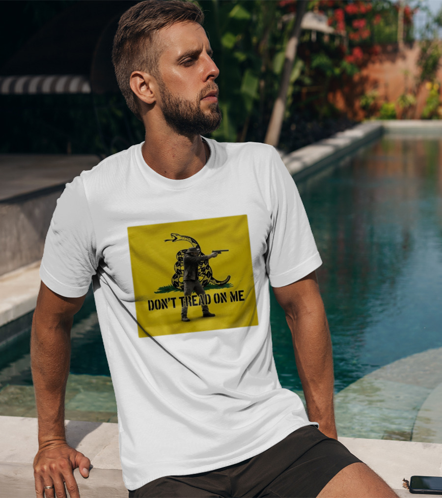 Jordan Salinas Don't Tread On Me Gadsden Flag Cowboy Gun T-Shirt