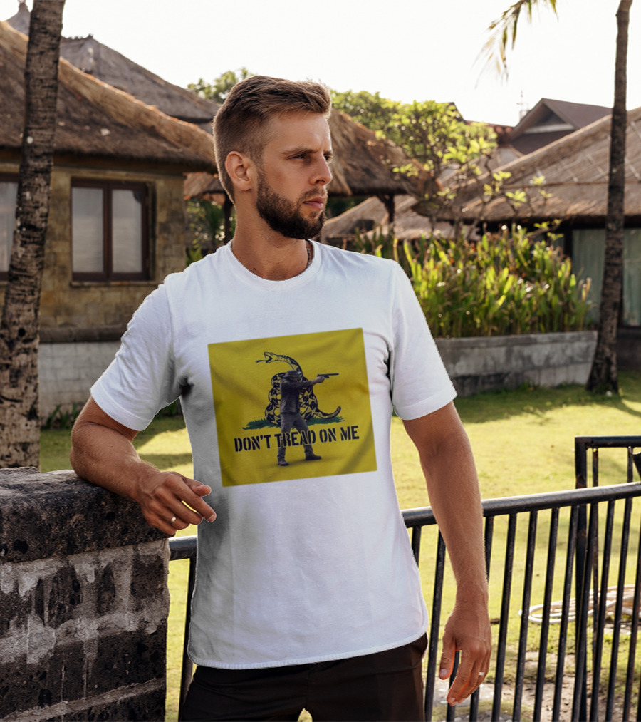 Jordan Salinas Don't Tread On Me Gadsden Flag Cowboy Gun T-Shirt