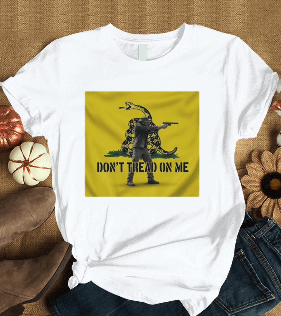 Jordan Salinas Don't Tread On Me Gadsden Flag Cowboy Gun T-Shirt