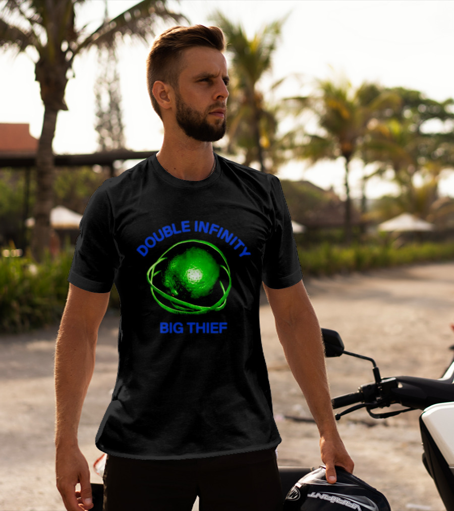 Double Infinity Big Thief Green Planet Sphere T-Shirt