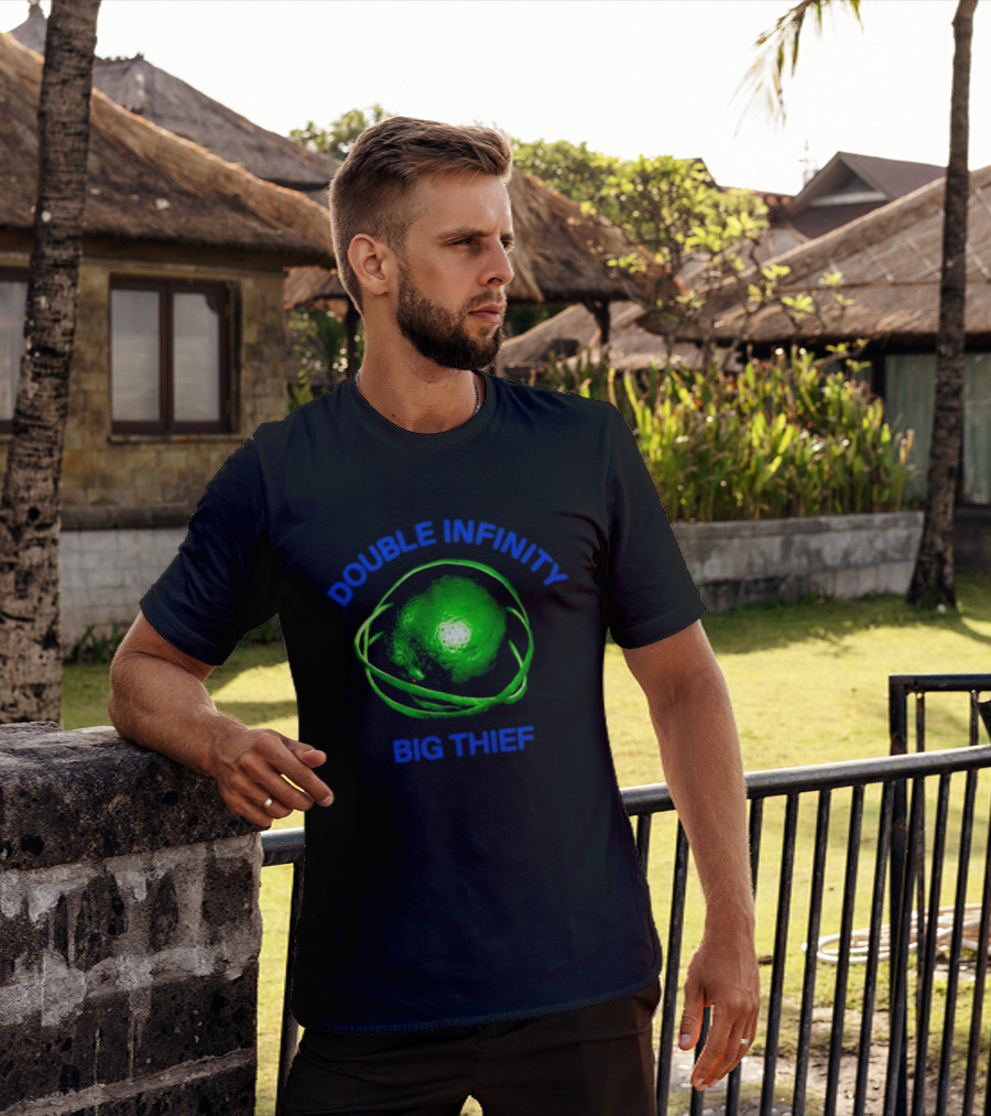 Double Infinity Big Thief Green Planet Sphere T-Shirt
