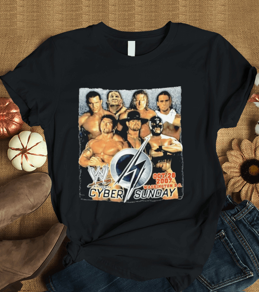 WWE Presents Cyber Sunday Oct 28 2007 Washington DC T-Shirt