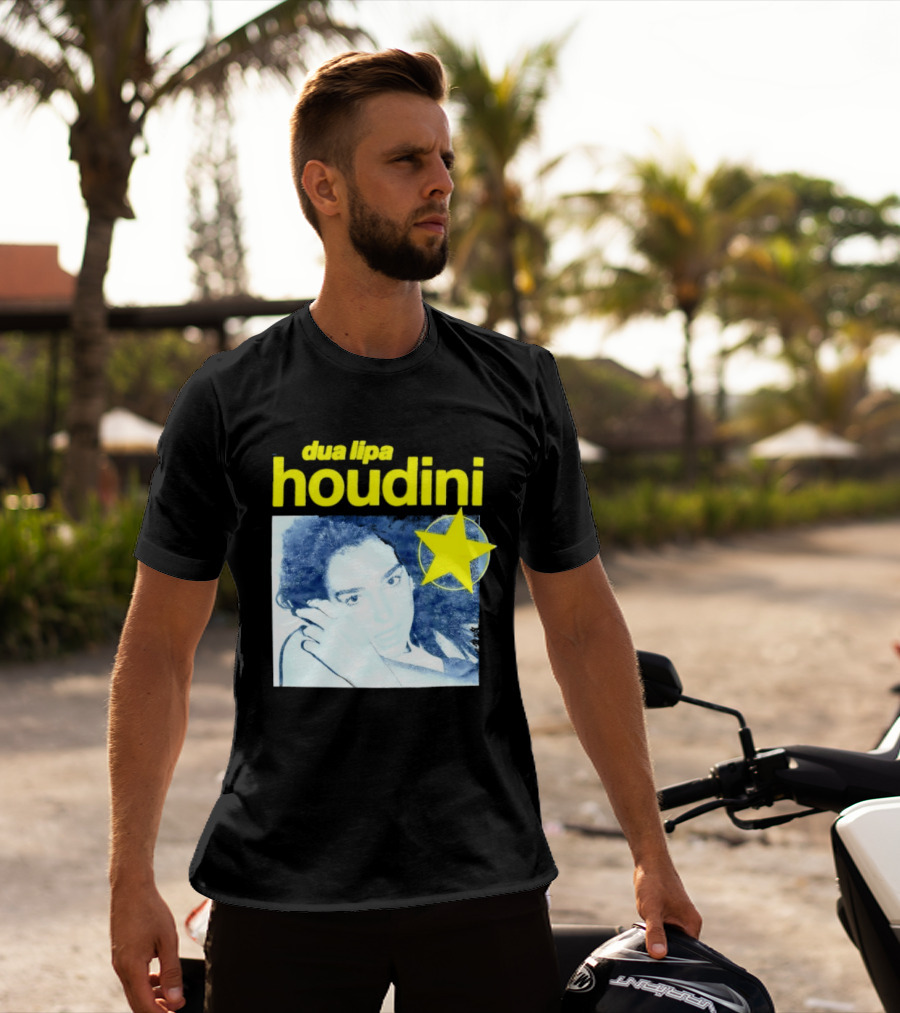 Dua Lipa Houdini Pop Music Radical Optimism Yellow Star T-Shirt