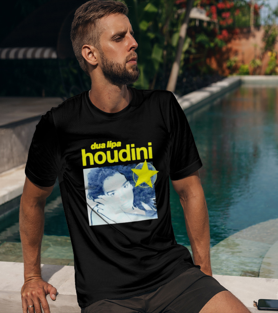 Dua Lipa Houdini Pop Music Radical Optimism Yellow Star T-Shirt