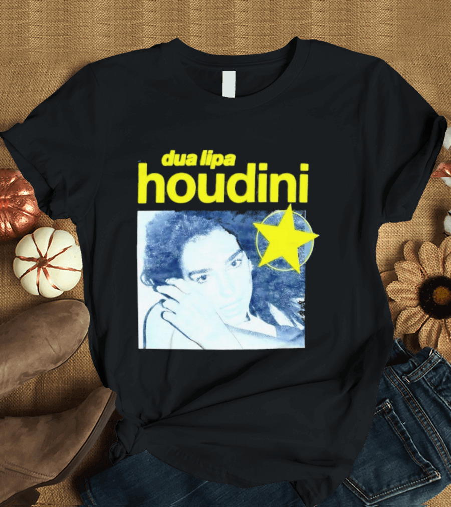 Dua Lipa Houdini Pop Music Radical Optimism Yellow Star T-Shirt