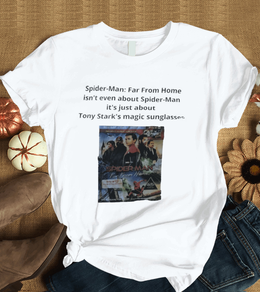 Spider Man Far From Home Magic Sunglasses Includes 48 Page Mini Book T-Shirt